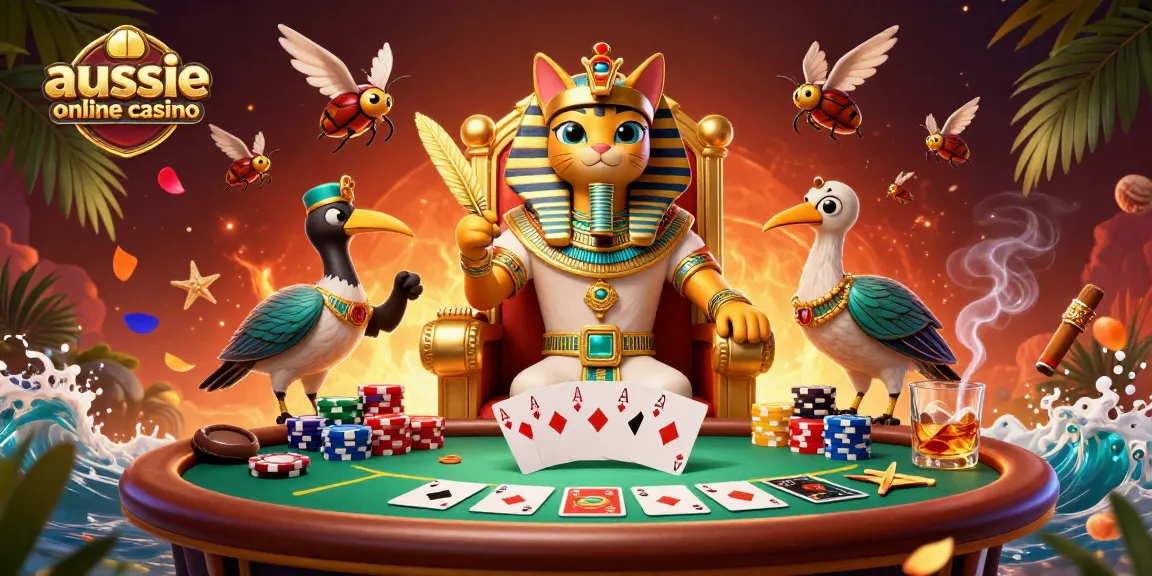 Play exciting games at an aussie online casino with a rich, detailed theme and immersive elements.